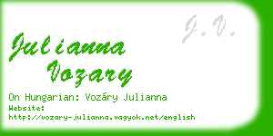 julianna vozary business card