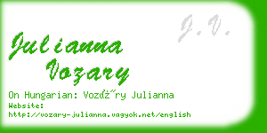 julianna vozary business card